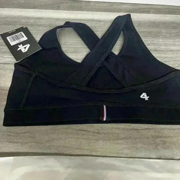 Fourlaps Infinity Sports Bra activewear workout bra Black size small - Picture 2 of 4